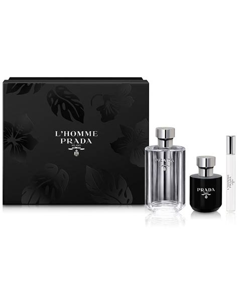 prada men's 3 pc l homme gift set|Men's 3.